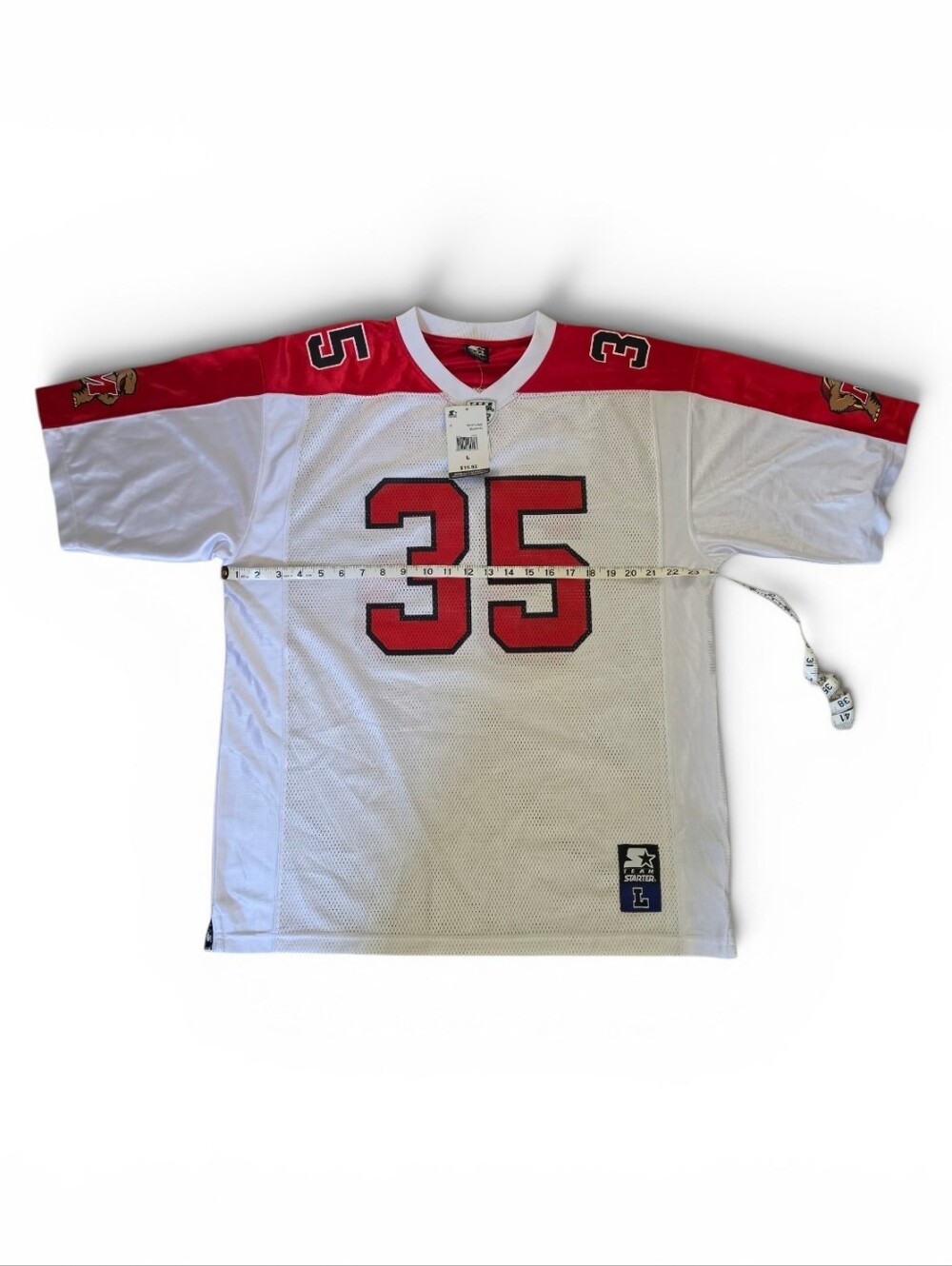 STARTER White & Red Men's TERRAPINS #35 Football Jersey